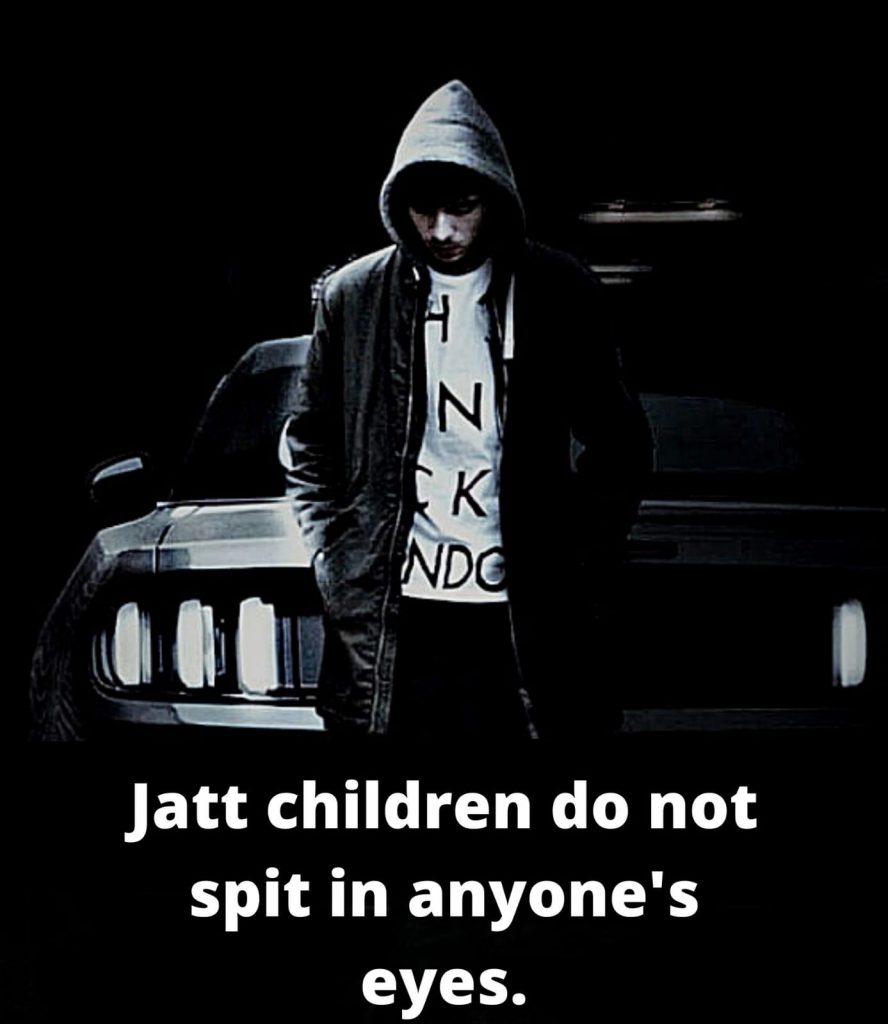 Jatt attitude status in English