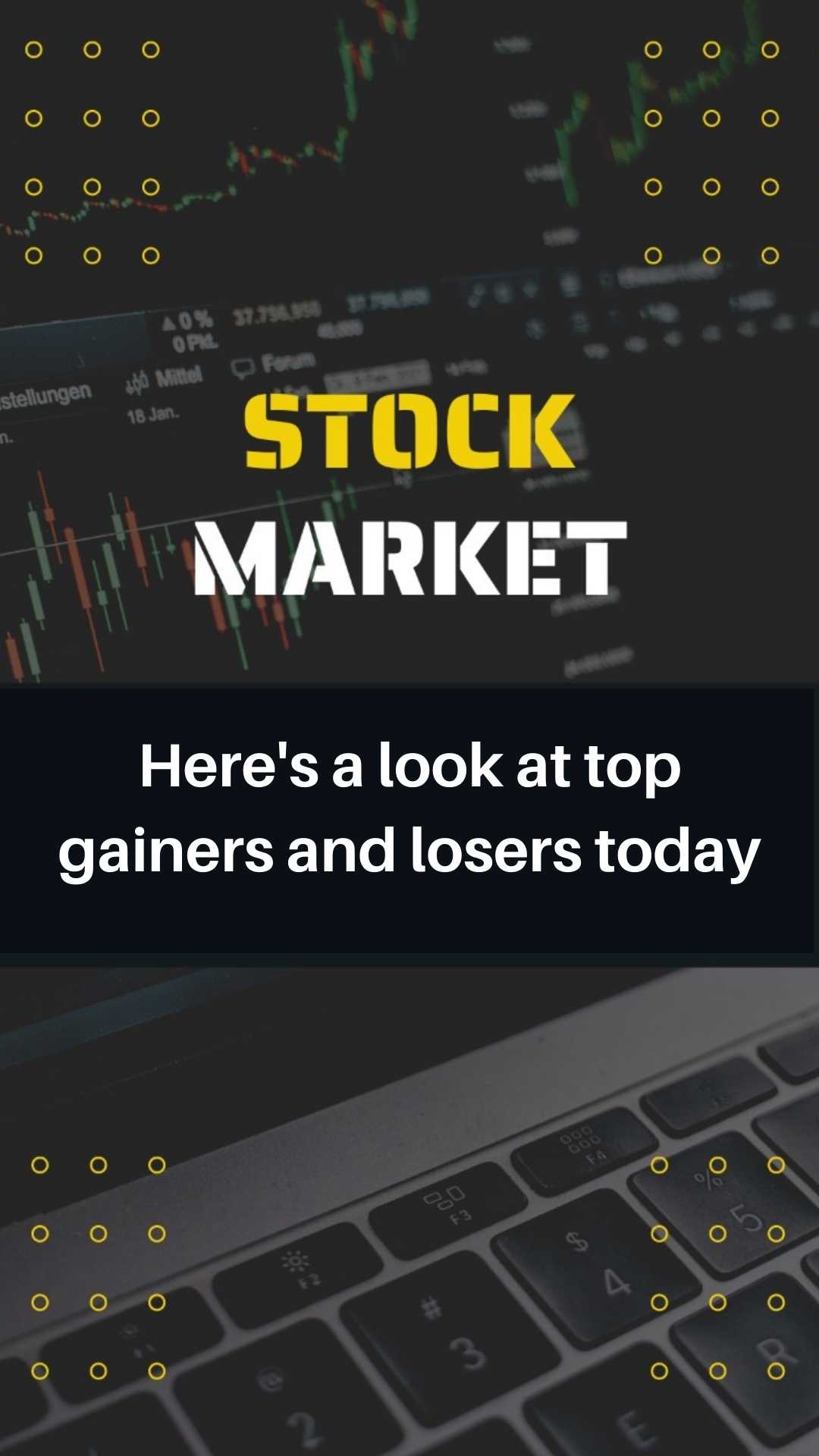 Principais ganhadores e perdedores no mercado de ações hoje