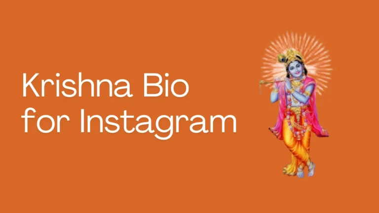 Krishna Bio for Instagram