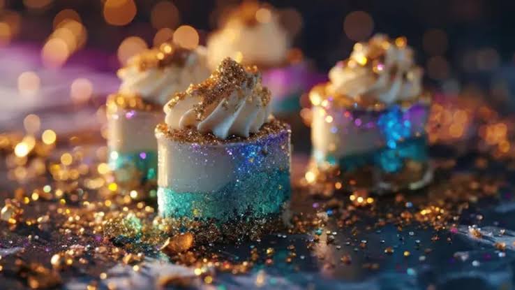 Perfect Seasonal Dessert Presentations, Using Edible Glitter Luster Dust, with Artistic Flair