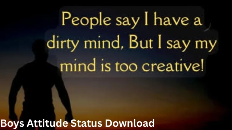Boys Attitude Status Download