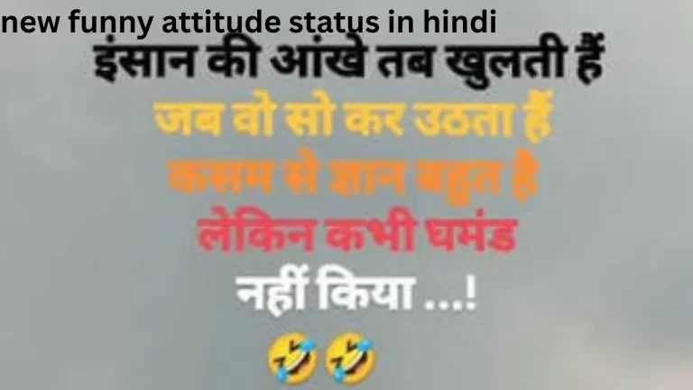 new funny attitude status in hindi