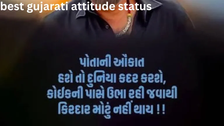 best gujarati attitude status