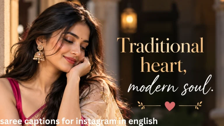 saree captions for instagram in english